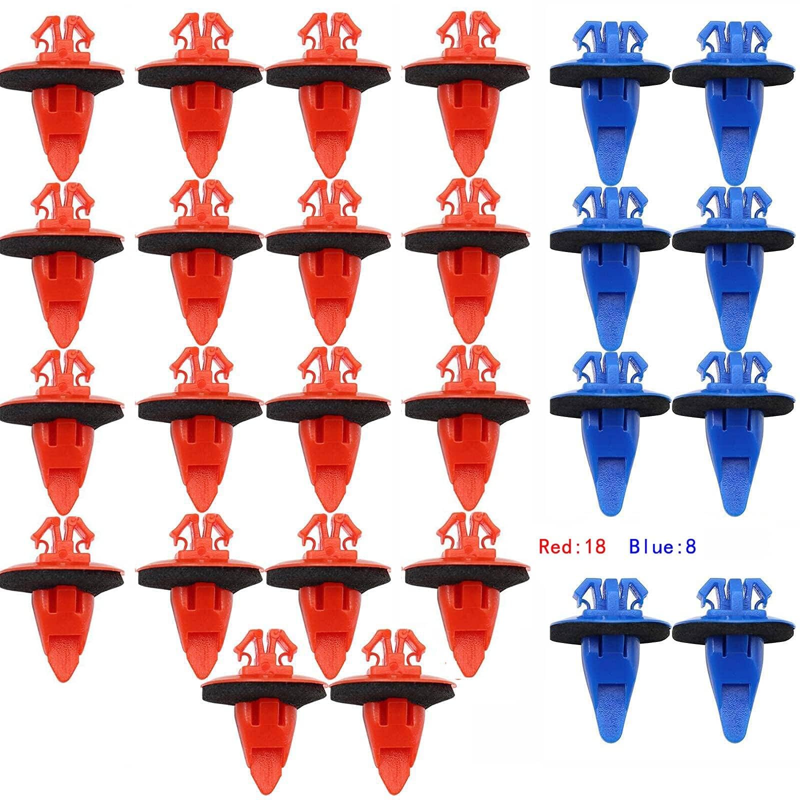 XQSM 26 PCS Fender Flare Retainer Clips Compatible with Toyota Tacoma 2001-2004 Fender Flare Retainer Clip Replace 90904-67036,90904-67037