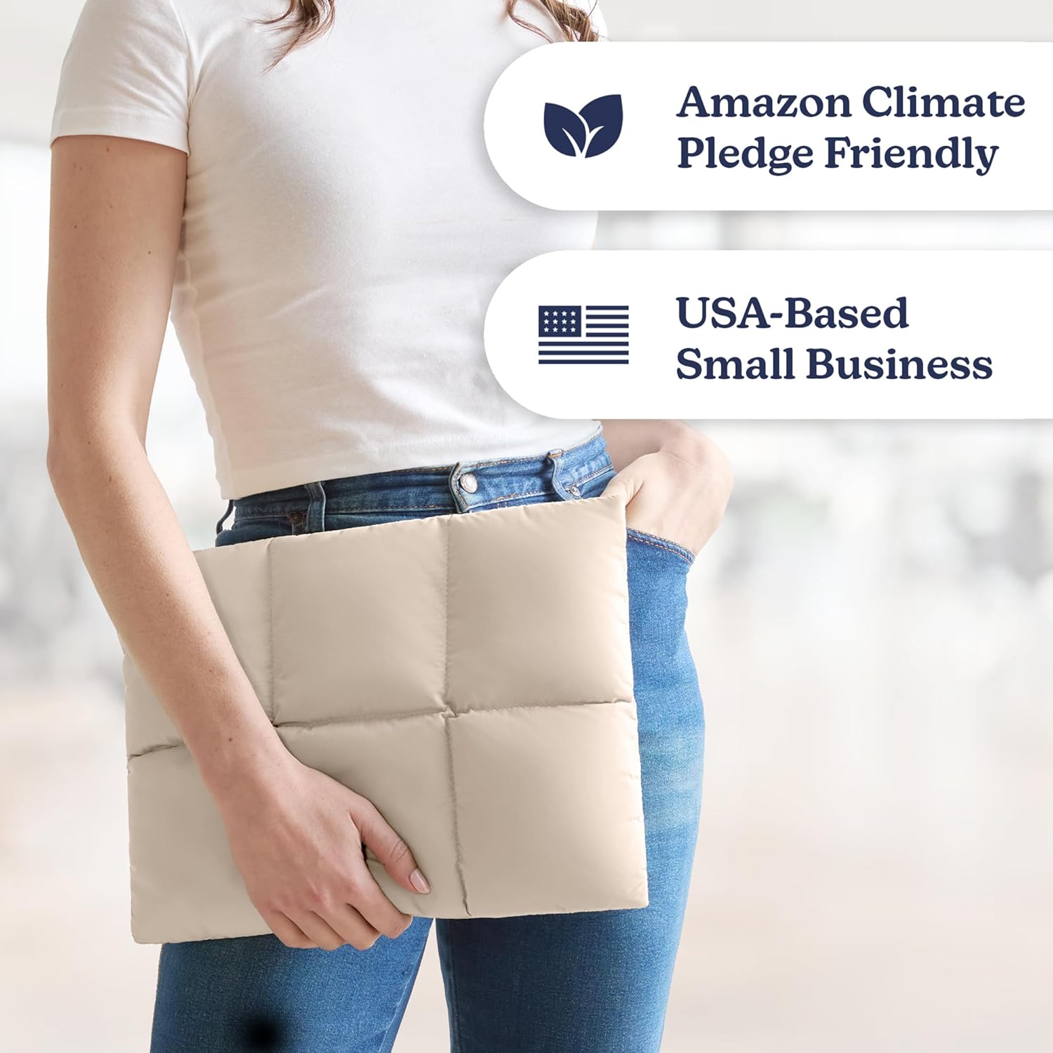 Vandel Puffy Laptop Sleeve 13 inch - 14 inch Waterproof Laptop Sleeve Case, Compatible with 13 inch MacBook Air/Pro 13 / MacBook Pro 14, iPad Pro 12.9, 13.3 in HP Dell, Air Case, Computer Bag Cover - Image 3