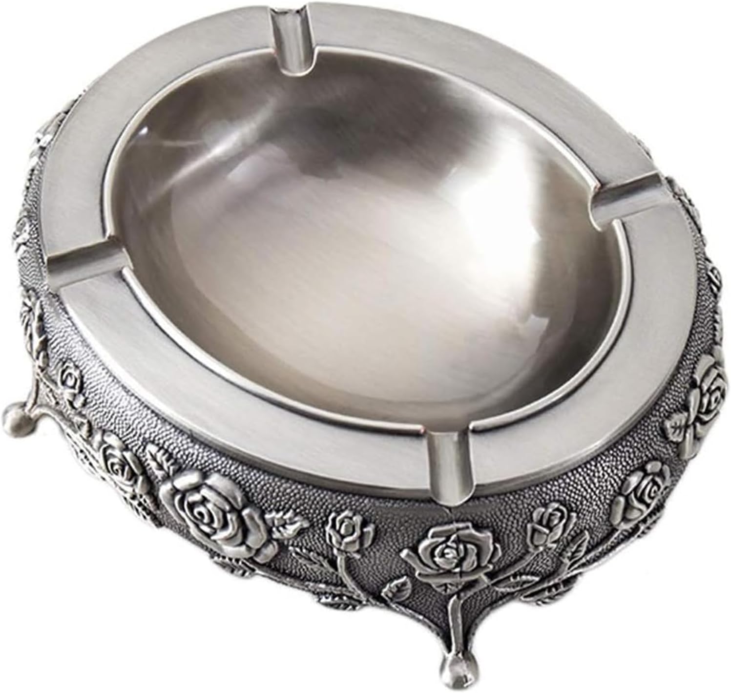 Ashtray Ash Trays Pure Tin Alloy Ashtray, Windproof, Smoker Ashtray, Home Living Room Office Desktop Ashtray Household Items