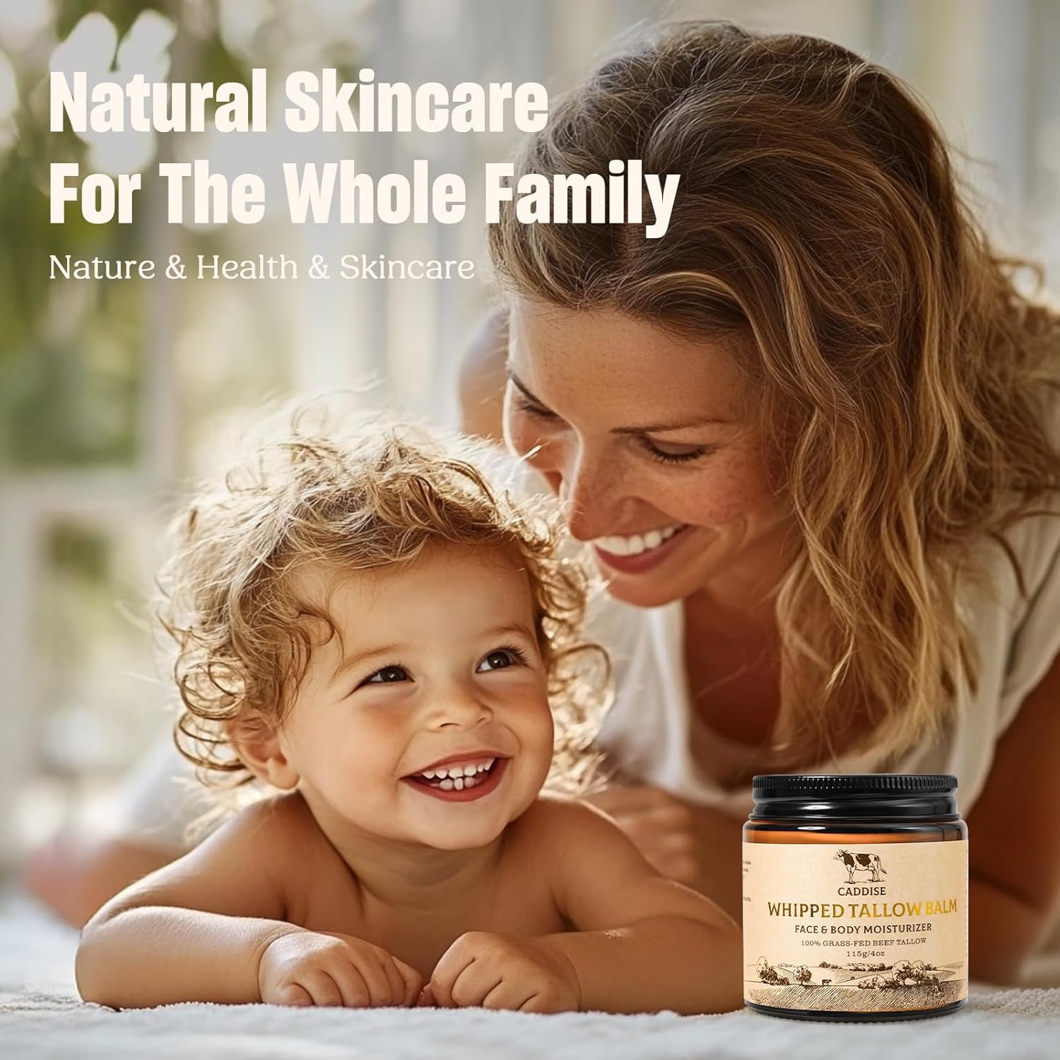 Whipped Beef Tallow for Skin – 100% Grass-Fed Handmade Cream Moisturizer for Face & Body, Natural with Honey, Shea Butter, Jojoba Oil, Non-Greasy, Nourishing for Men, Women, Kids, 4 Oz - Image 8