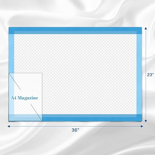 Miniatura 10 de Almohadillas de cama desechables de 22 x 23 pulgadas (100 unidades) para incontinencia para adultos, impermeables, almohadillas cambiantes para