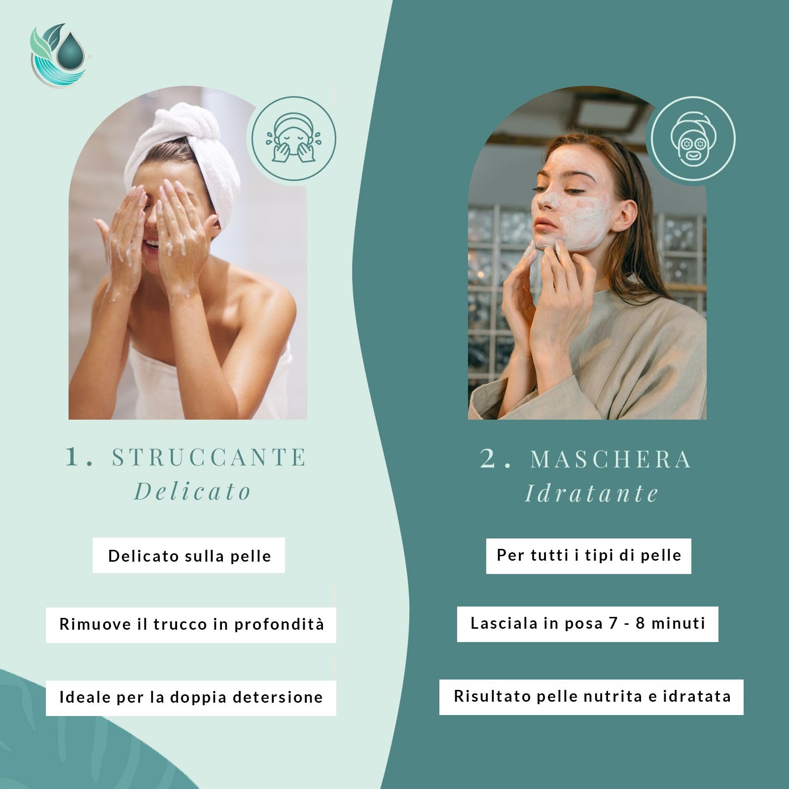 I Salvapelle Burro Struccante Viso e Occhi – Cleansing Balm 80 ml – Detergente Solido per Skincare Naturale Waterproof – Pulizia e Maschera Idratante 2 in 1 con Burro di Karité per Pelle Sensibile