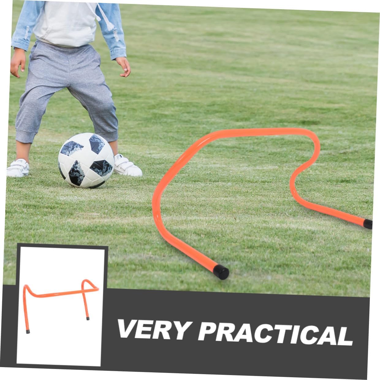PartyKindom 4pcs Plastic Agility Speed Hurdles 15cm Height Football Soccer Training Equipment for Youth Running Agility Drills and Athletic Conditioning