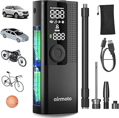 Airmoto Cordless Tire Inflator Auto Shut-Off