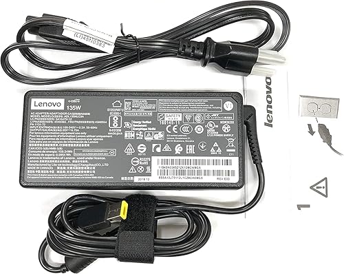 Miniatura 8 de Lenovo Adaptador de CA de punta delgada de 20V 6.7A 135W para Lenovo ideapad Z710 Ideapad Y50-70 Thinkpad t440p t450p t460p t530 t540 t540p t560