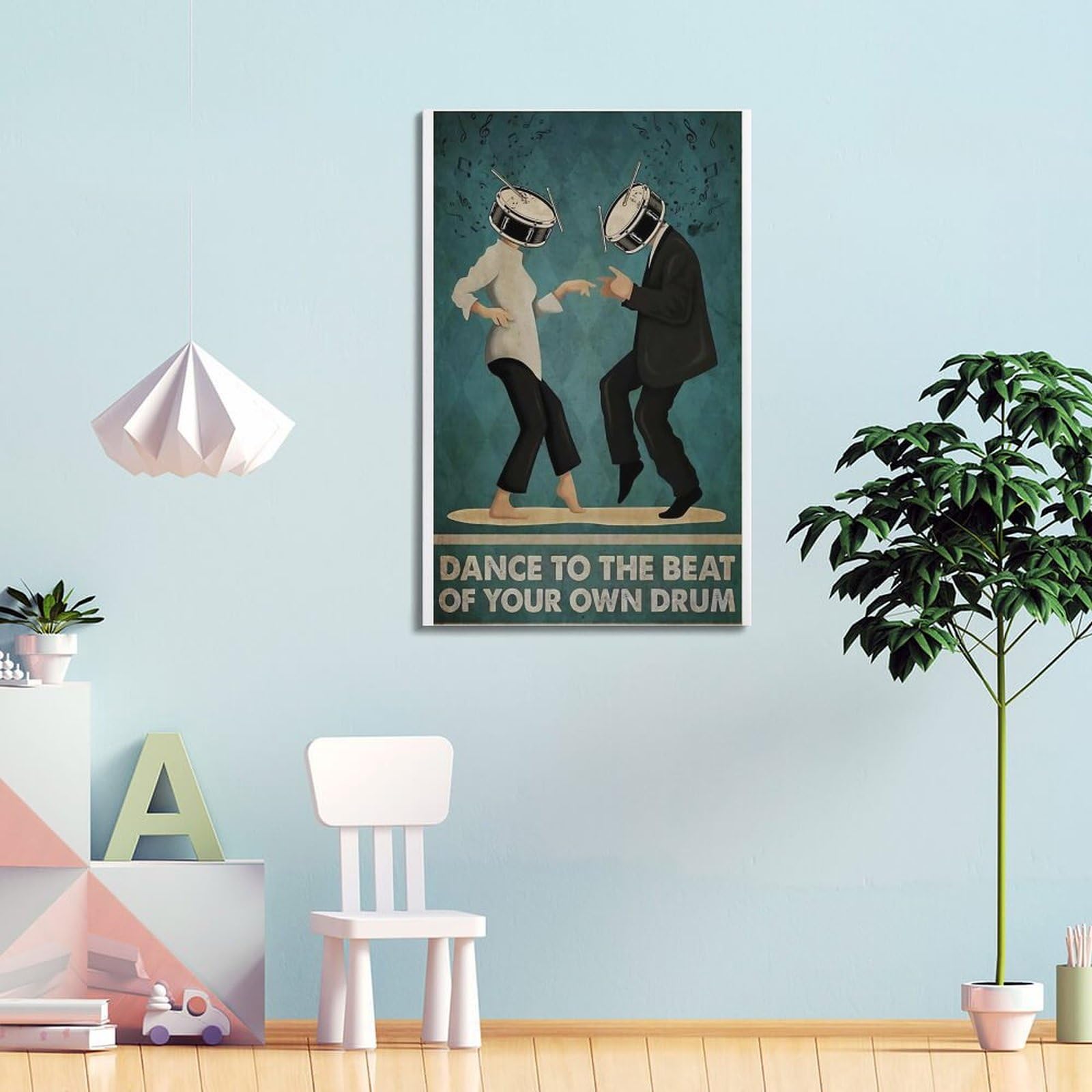 Vintage Dance Ballet Wall Art Canvas We Can't Always Choose The Music Life Plays Us Modern Print Posters Vintage Canvas Paintings Wall Decor For Cafe Farm Bedroom Bathroom Theater Unframed 24x36