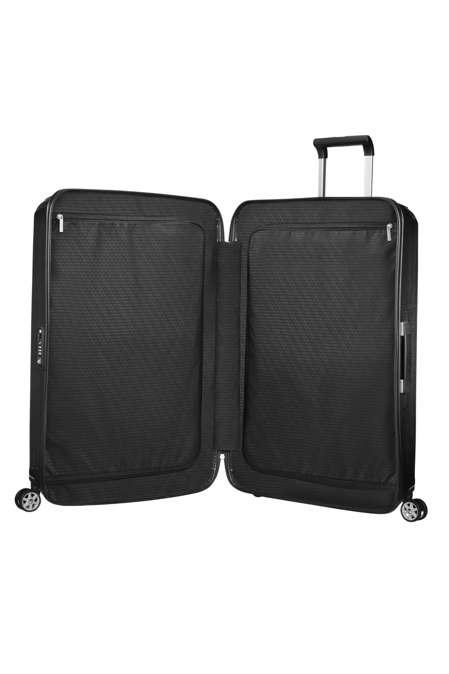 Samsonite Lite-Box - Premium Hartschalenkoffer Mittelgroß 69 cm, Reisekoffer mit 4 Rollen, Leicht, TSA-Schloss, 75L - 2.80 KG - Schwarz