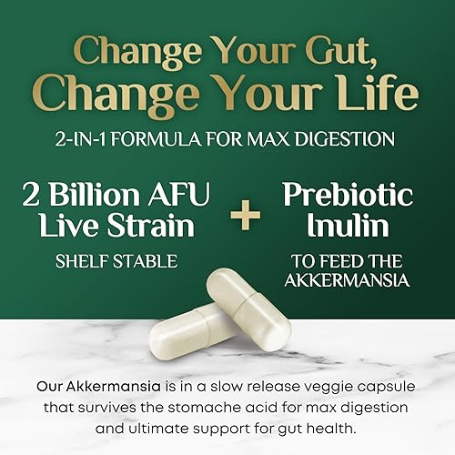 Miniatura 3 de Akkermansia Probiotic 2 mil millones de AFU - Fórmula probiótica de próxima generación, suplemento de probióticos Akkermansia Muciniphila diseñado