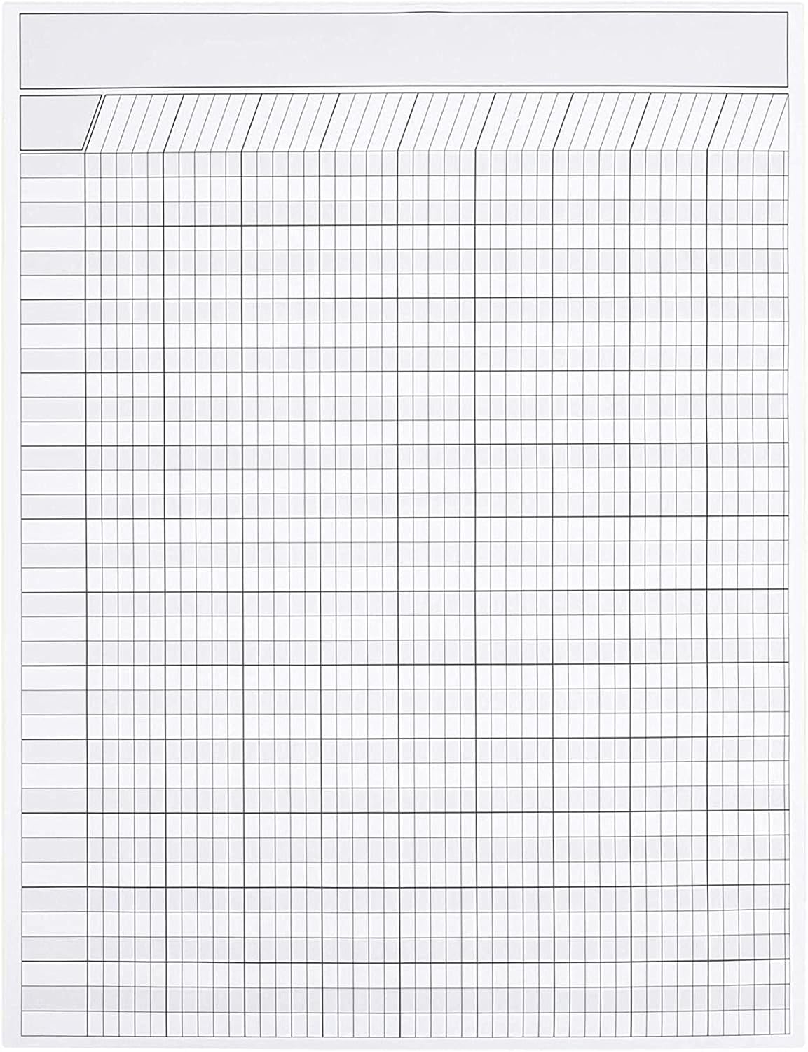 Vertical Incentive Chart for Classroom, Kids Rewards for Chores (17 x 22, 16 Sheets) : Office Products