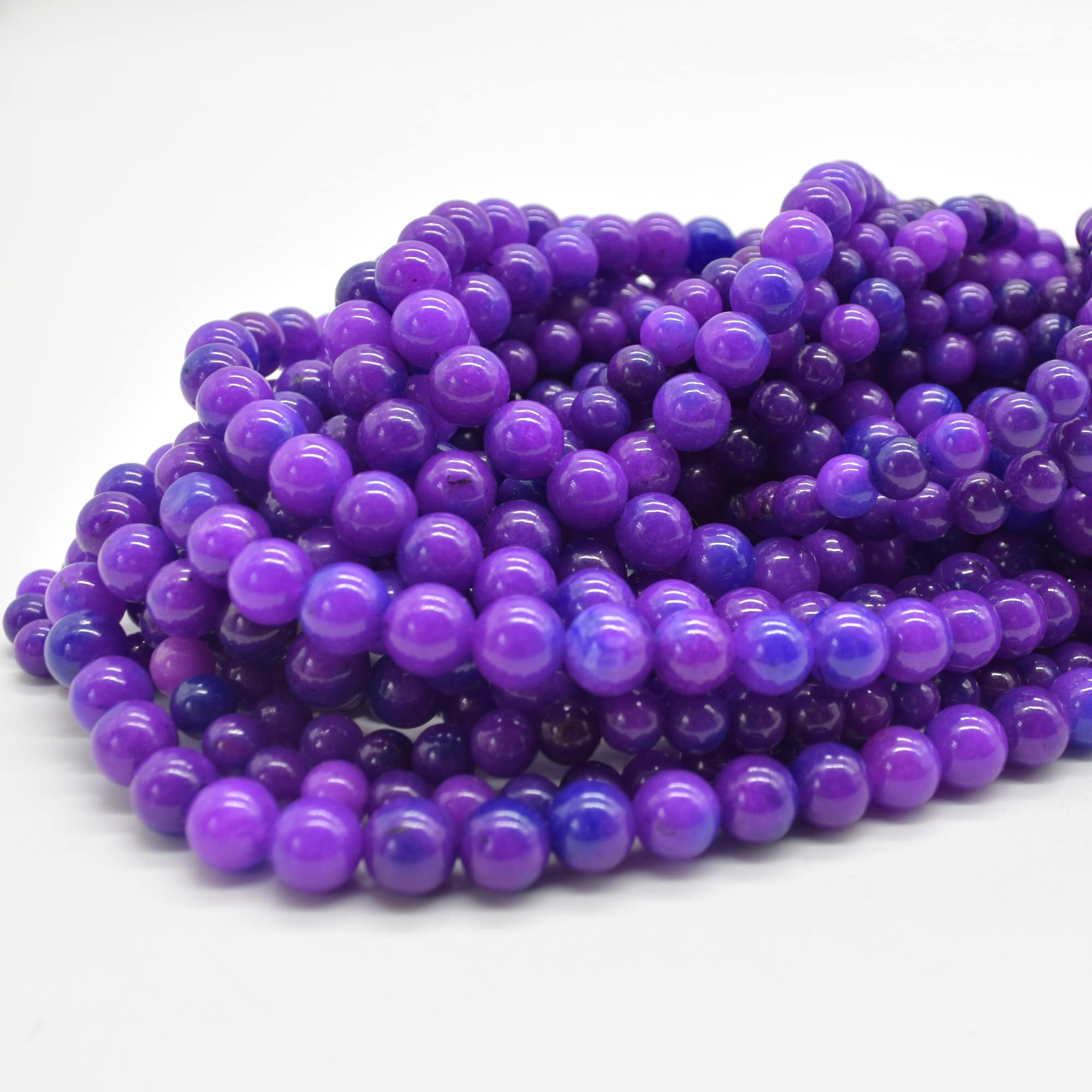 Purple Sugilite (Dyed) Semi-Precious Gemstone Round Beads - 4mm (98-102 Beads)