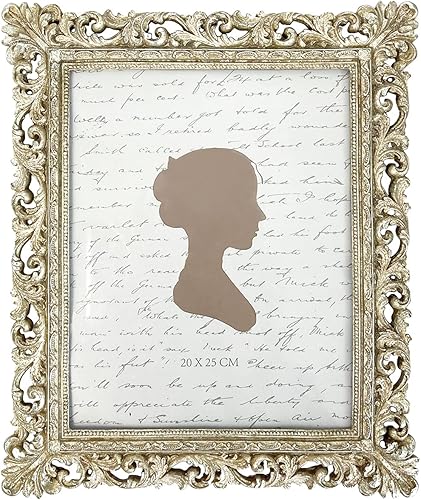 Miniatura 1 de Sunlit Marco de fotos vintage de 8 x 10 pulgadas, marcos de fotos antiguos de lujo con parte frontal de cristal, pantalla de fotos, colgar en la