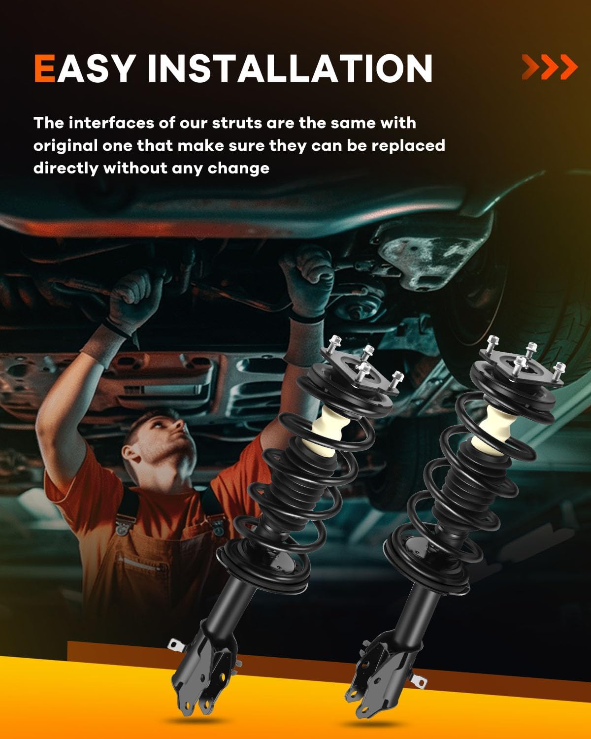 Spring Strut Assembly,OCPTY Complete Struts Shocks Fits 2007 2008 2009 2010 2011 2012 for Mazda CX-7 172494 172493 Replace Strut
