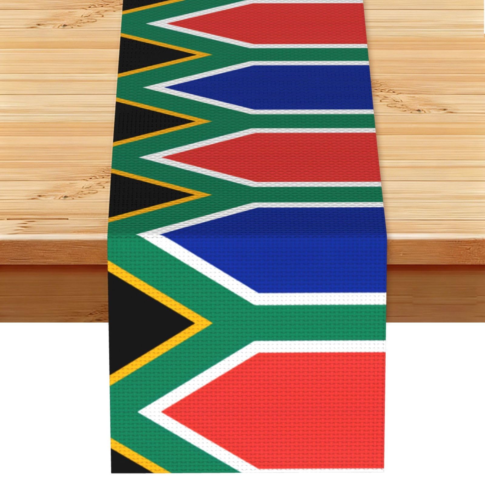 Hgiuydrd South Africa Flag Print Table Runner World Cup-Themed Dining Table Decor For Coffee Dining Table And More
