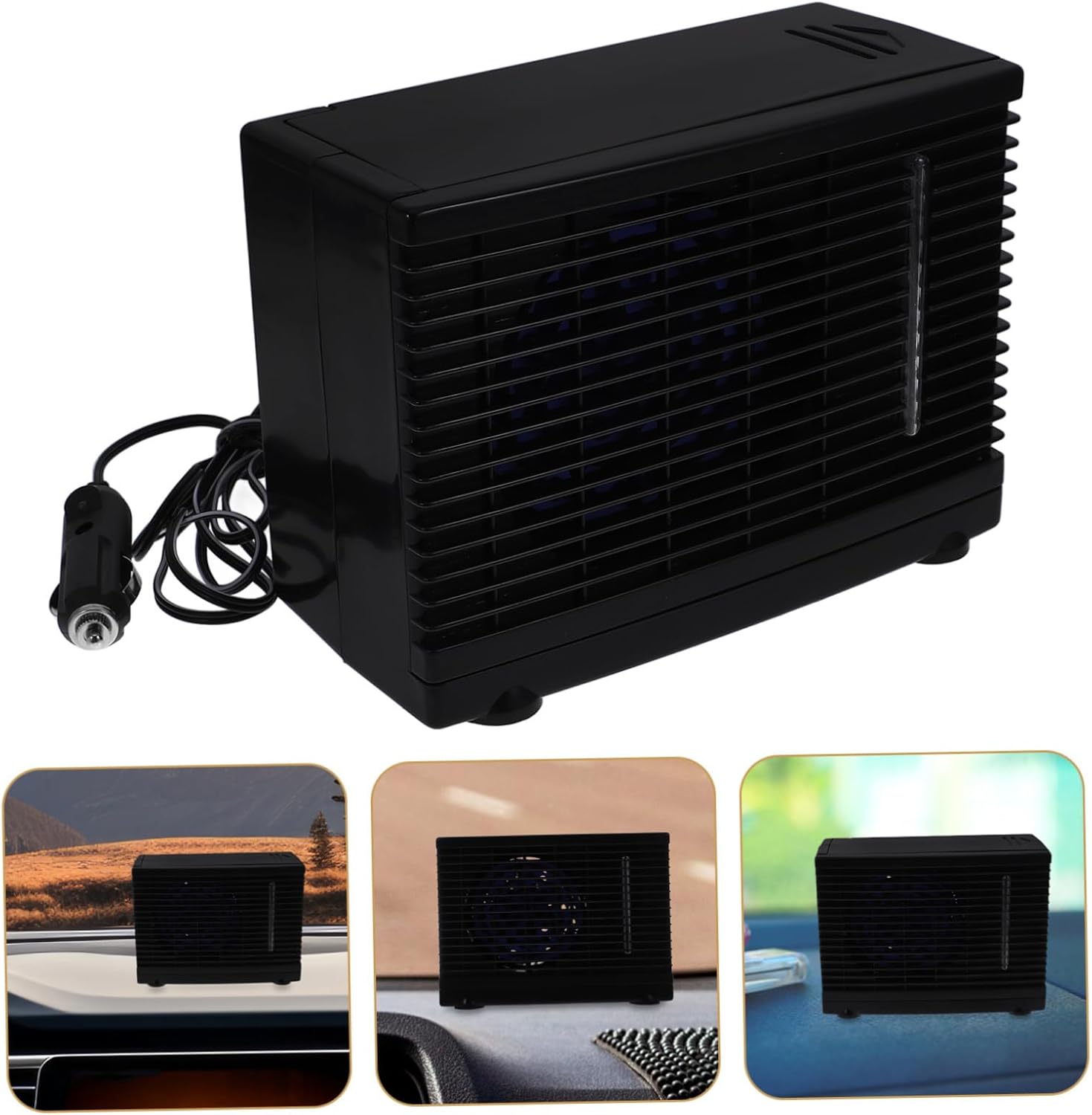 12v Air Conditioner Socket Portable Cooling Fan Dual Cooling Fans for Cars