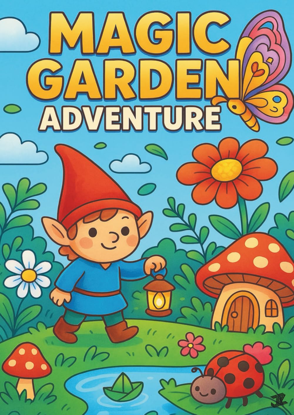 Magic Garden Adventure: 30 Whimsical Coloring Pages with Fairies, Gnomes, Magical Creatures, Mushroom Houses, Crystals, Tea Parties & Enchanted Garden Adventures for Kids Ages 4–8