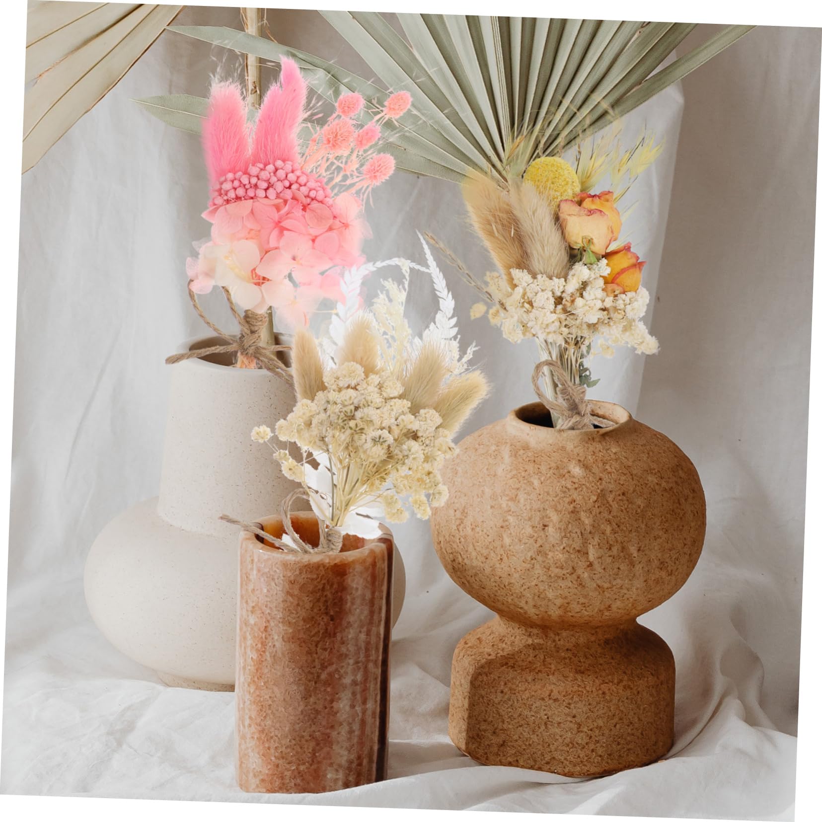 Alipis 2 Sätze Mini Trockenblumenstrauß Teiliges Dekorative Getrocknete Blumen Für Hochzeiten Partys Und Wohnkultur Pflegeleicht Für Fotos Und Kreative Arrangements 6 Stück * 2