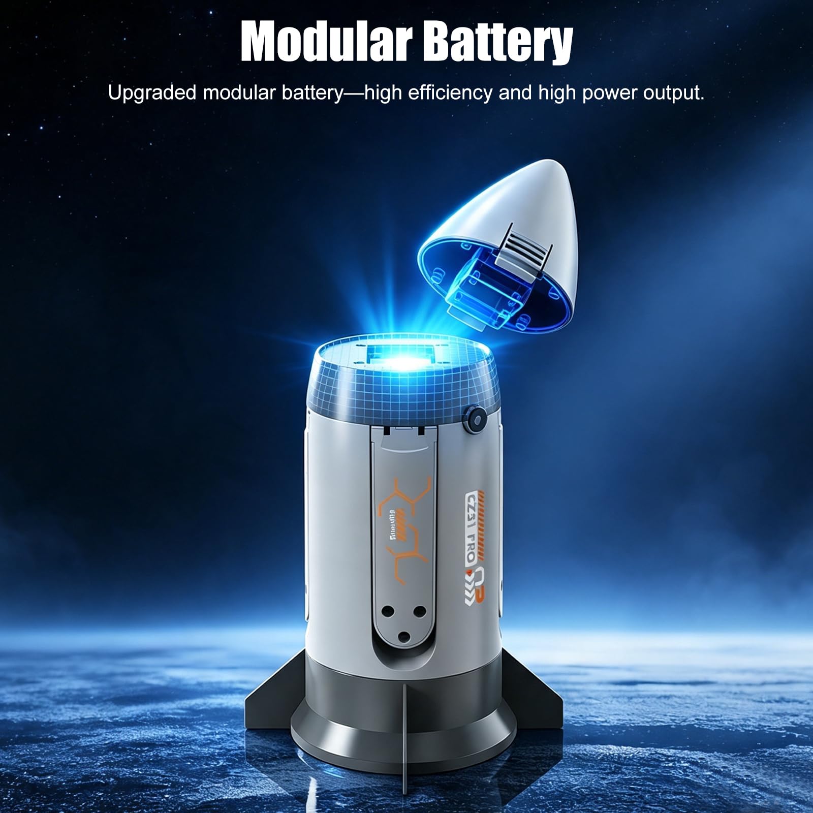 Fernbedienung Rakete Stil Drohne Kinder Spielzeug, Remote Control Drone | Spray und LED Leuchten, Bürstenloser Motor, 2 Akku, Start/Landung mit Einem Klick, 2.4GHz RC Flugzeuge Drinnen Draußen