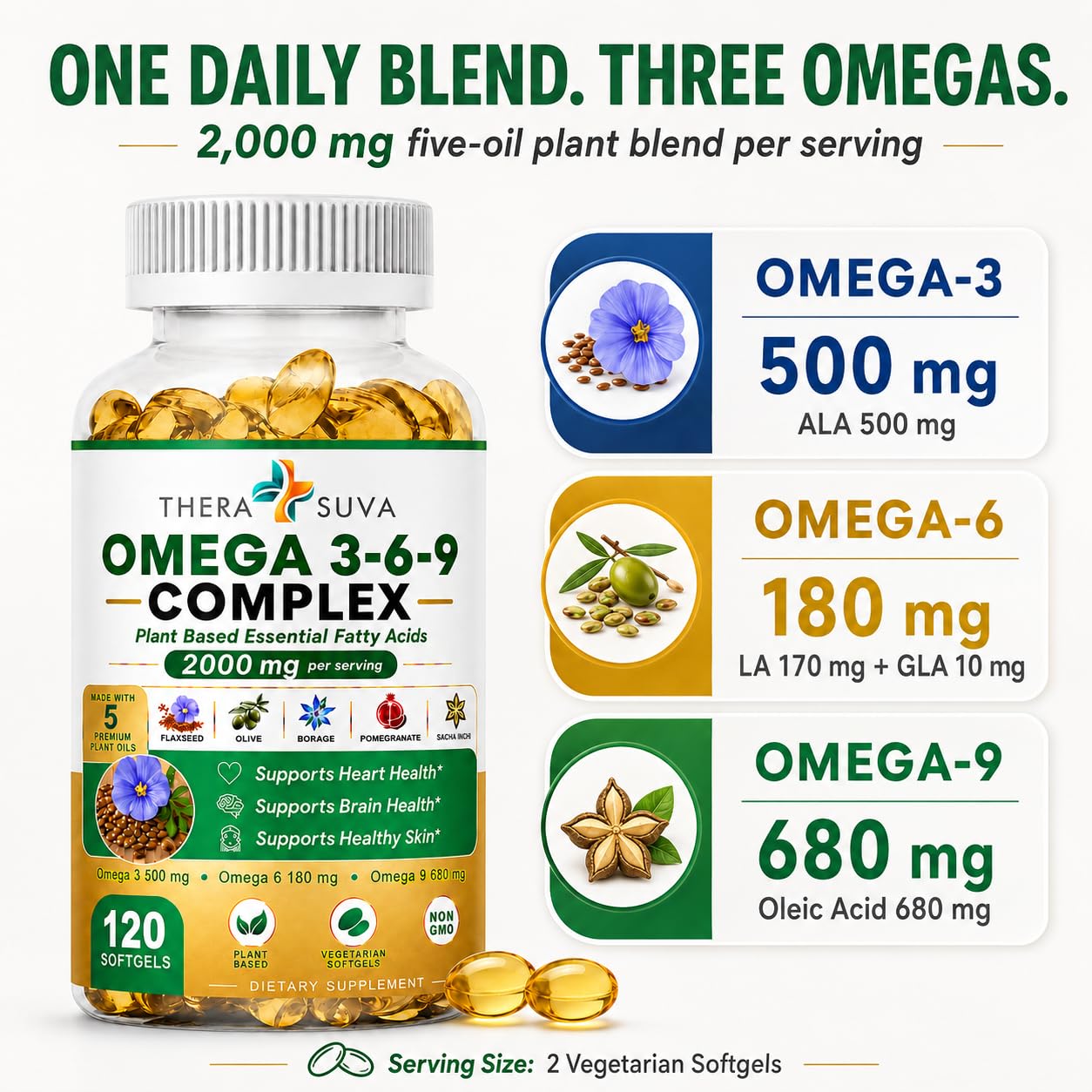 High-Potency Vegan Omega 3-6-9, 120 Veggie Softgels — Amazon image 3