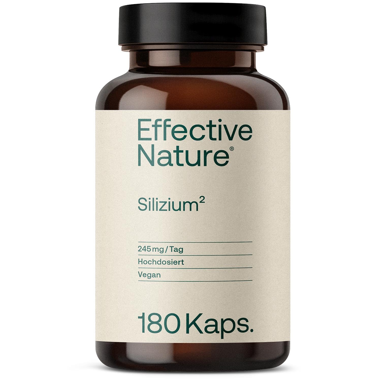 effective nature Silizium Kapseln Hochdosiert mit Zink - 180 Stk
