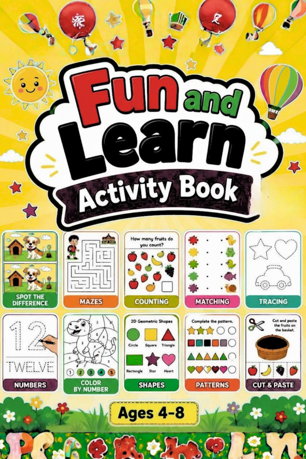 Fun and Learn Activity Book: Puzzles, Games and Brain Boosters