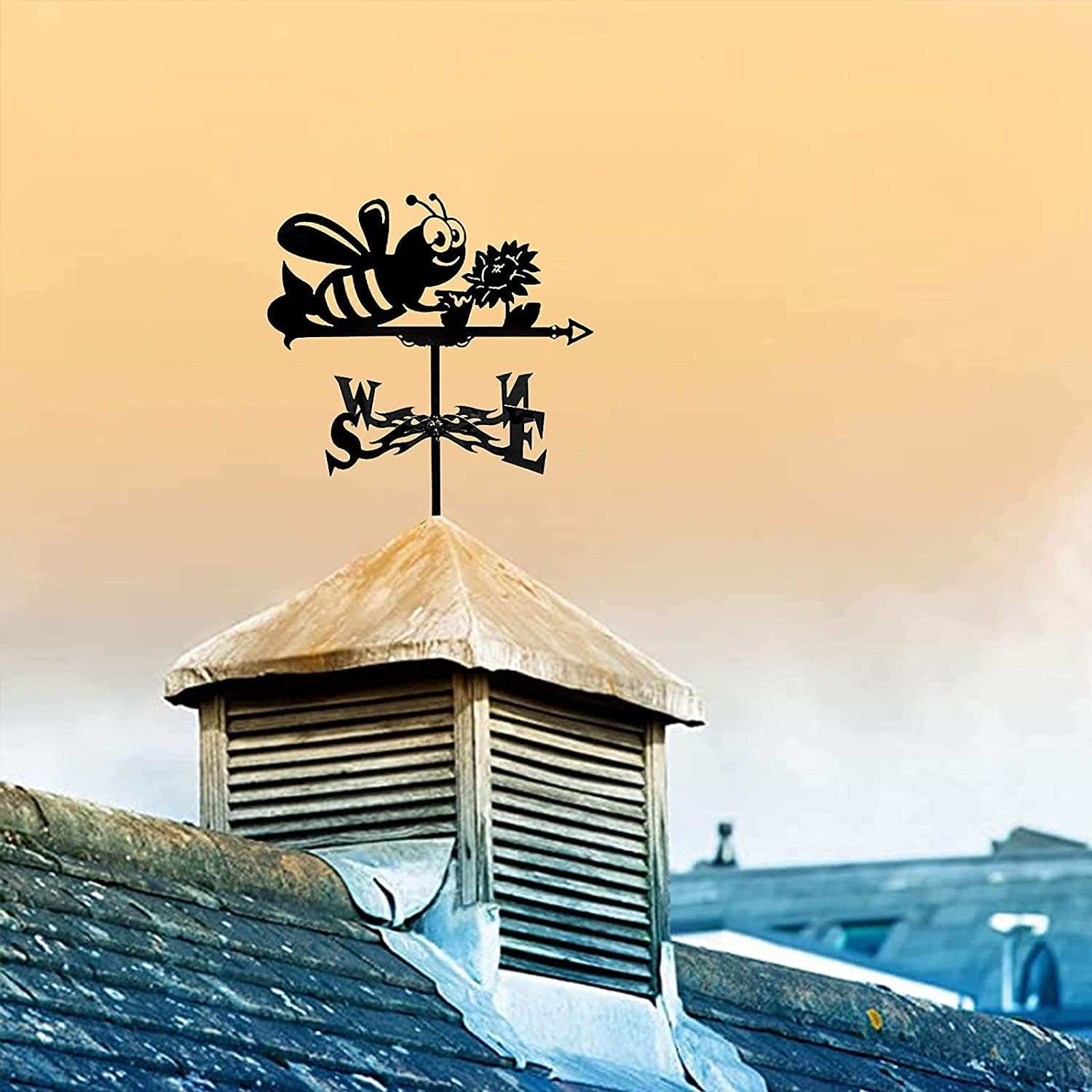 風見鶏測定ツール 風見鶏 ロバ シカ 列車 シルエット 方向指示器 防錆コーティング 屋外用ブラケット装飾 工芸品 シカ