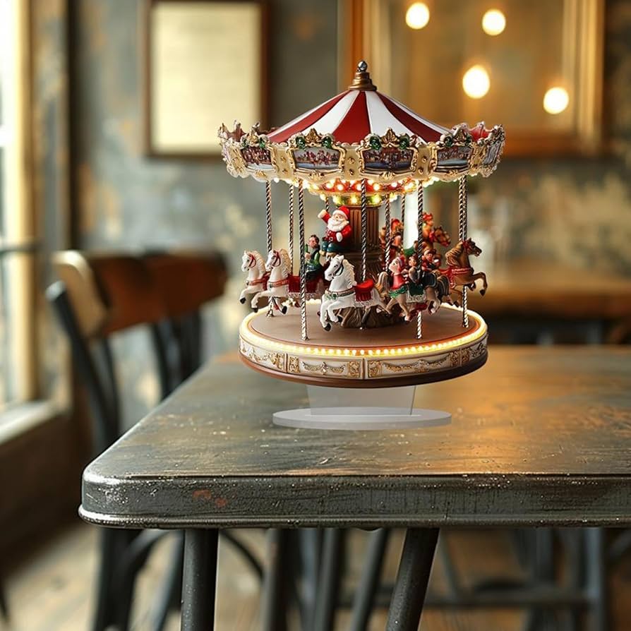 Amazon.co.jp: クリスマスメリーゴーランド装飾,クリスマス