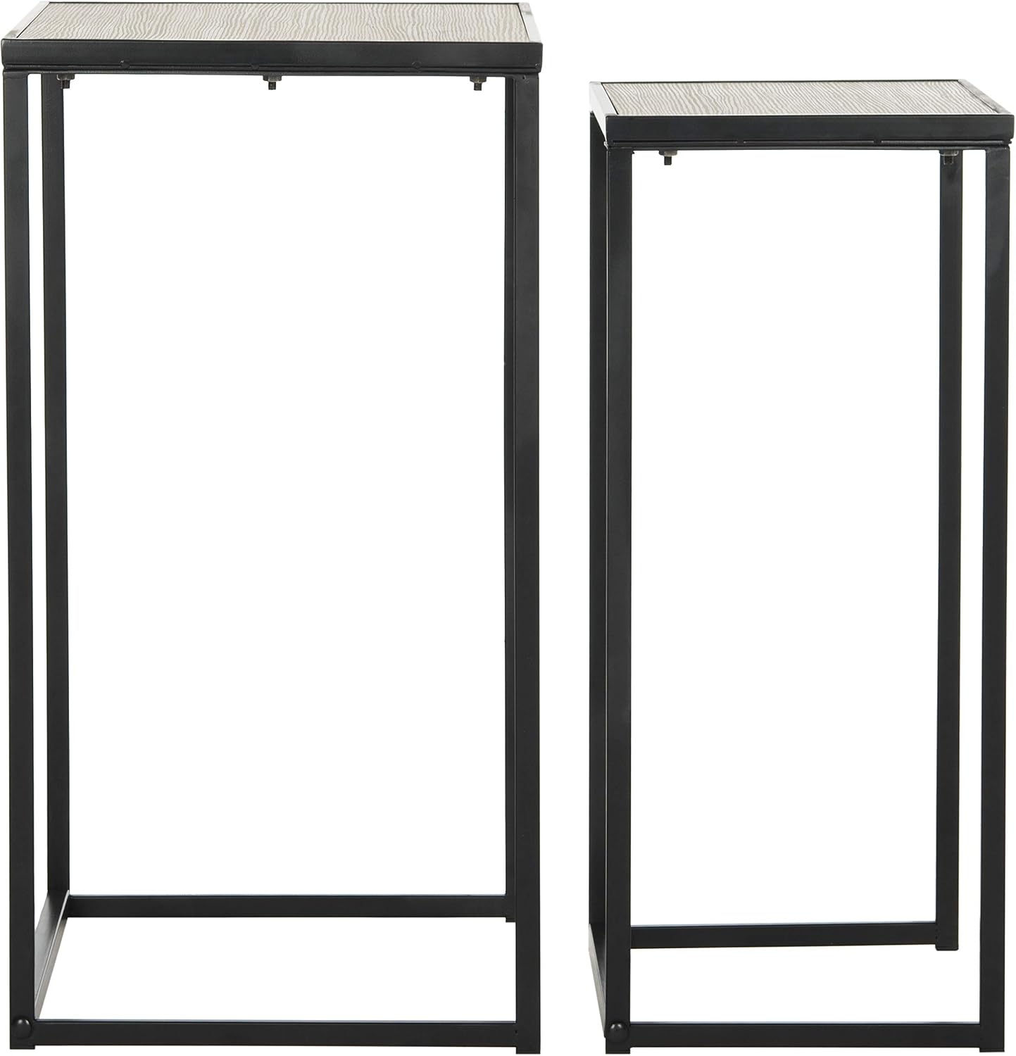 Safavieh Home Collection Callia Retro Mid-Century Light Oak and Black Wood Stacking End Table