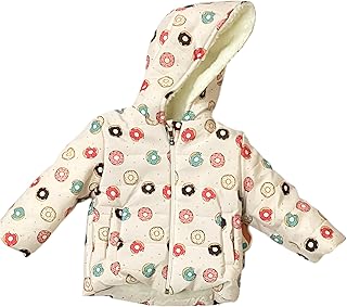 Lumex Girls Long Sleeves Hooded Jacket Printed Donuts Jacket