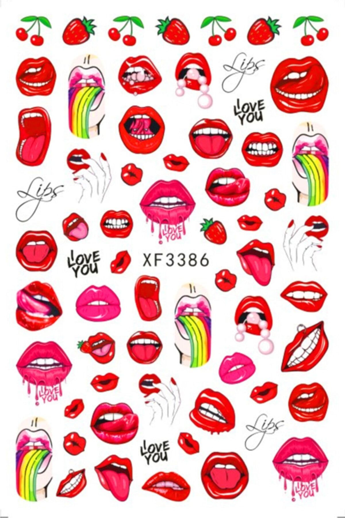 Pop Beauty Nail Art Tırnak Süsleme Sticker, Tırnak Dövmesi, Tırnak Tattoo Mor