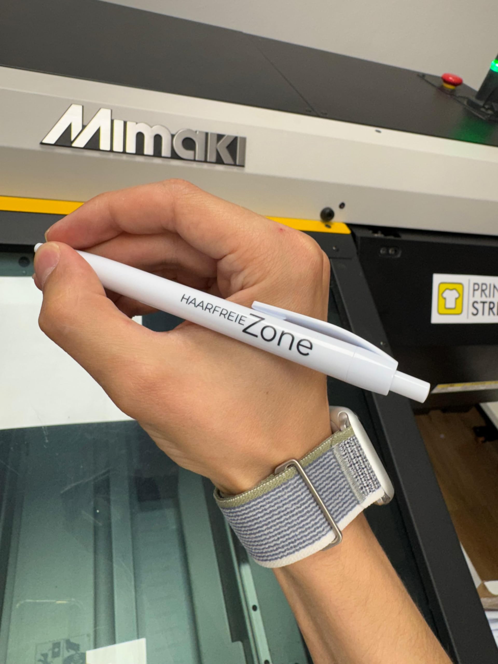 100 penne a sfera personalizzate con logo e testo, stampa UV di alta qualità, colore solido, per eventi aziendali e regali (bianco)