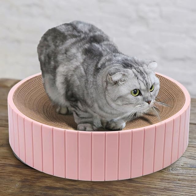 Foto 2 de 8 de Rascador para Gatos - Alfombrilla antiarañazos Ondulada para Cuna para Gatos