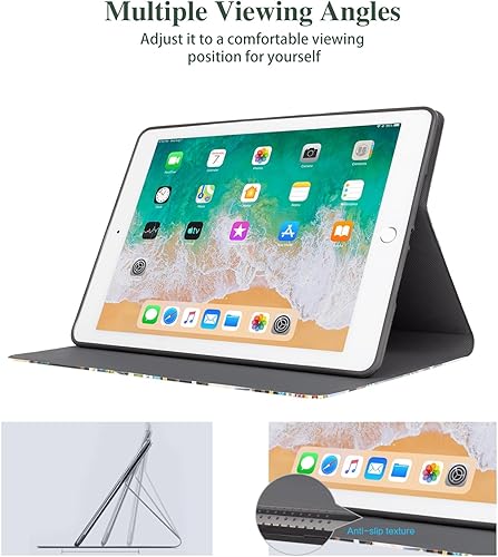 Miniatura 7 de Vimorco Funda para iPad de 65 generación 20182017, iPad de 9.7 pulgadas para iPad de 65 generación, ángulo ajustable, encendido y apagado