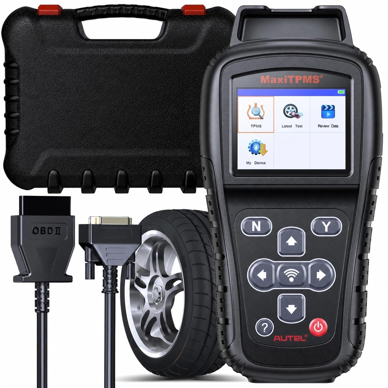 Autel MaxiTPMS TS408S – 2026 TPMS Anlernwerkzeug, OBD2 Scanner – OEM-Sensor (3 * 5+433MHz) Aktivierung/Anlernen/Reset/DTC löschen – Ersatz für TS501 PRO/TS508WIFI/TS601