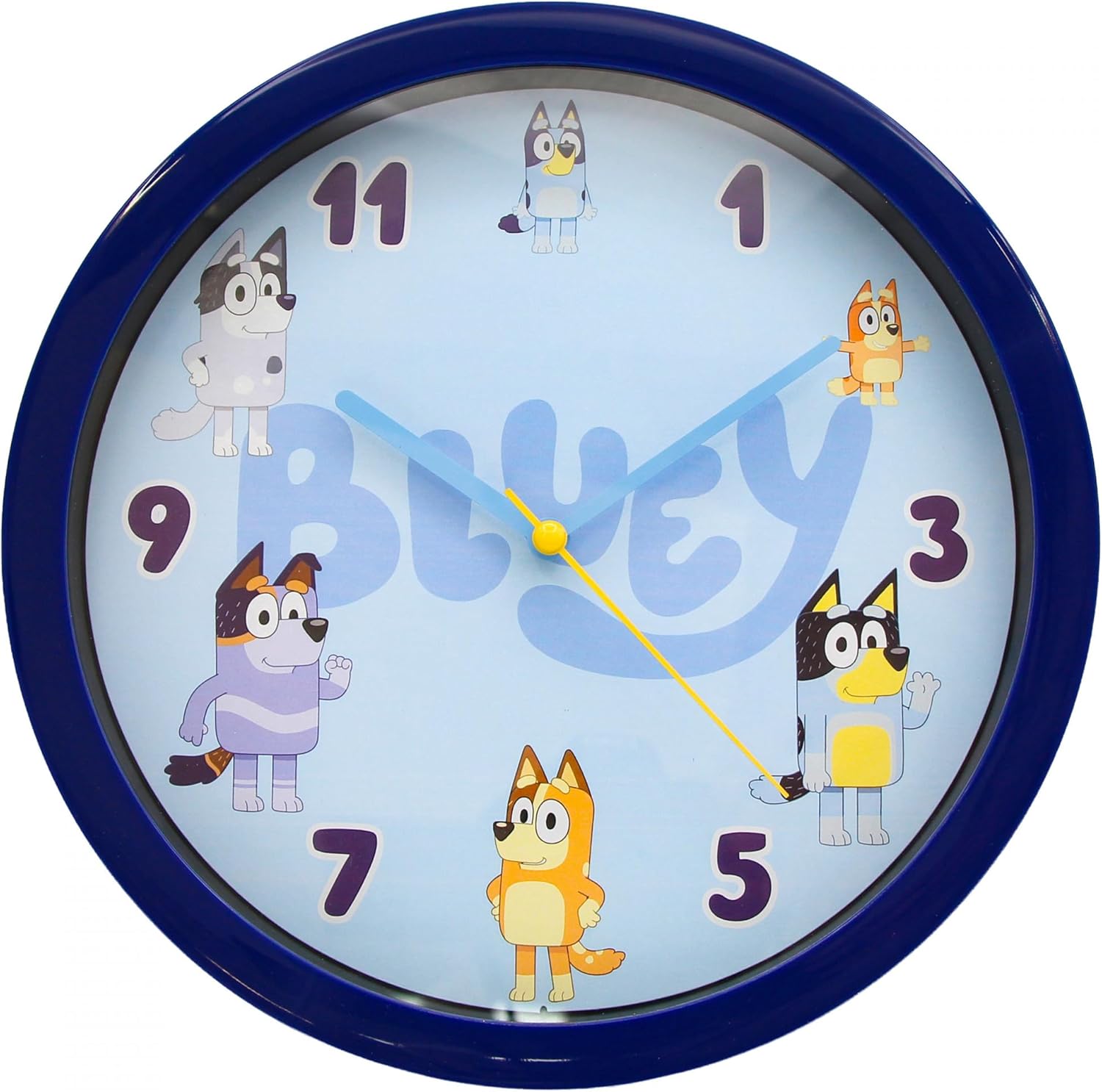 Accutime Bluey and Family 10" Analog Wall Clock