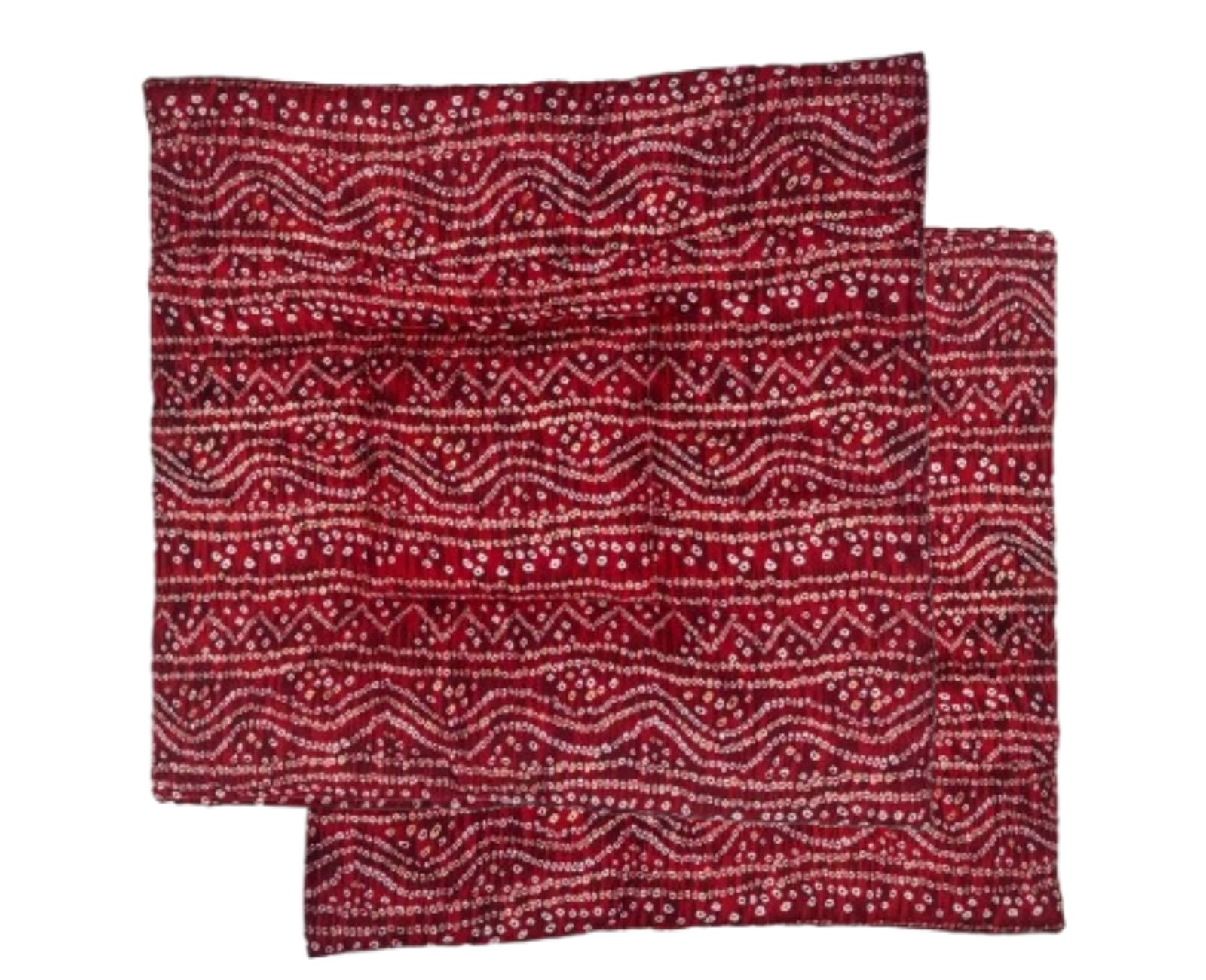 AGLA KADAM Pooja assan Yoga Sitting mat puja Floor Cushion Soft Feel Extra Thick Cotton Fabric 24 x 24 inch (RED)-image-47