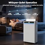 KeepGlad 80 Pints 2025 Energy Star Dehumidifier With Reusable Air Filter for 5000 Sq.Ft with Drain Hose, Intelligent Humidity Control, Auto Defrost - Ideal For Basements, Large Room, Bathrooms