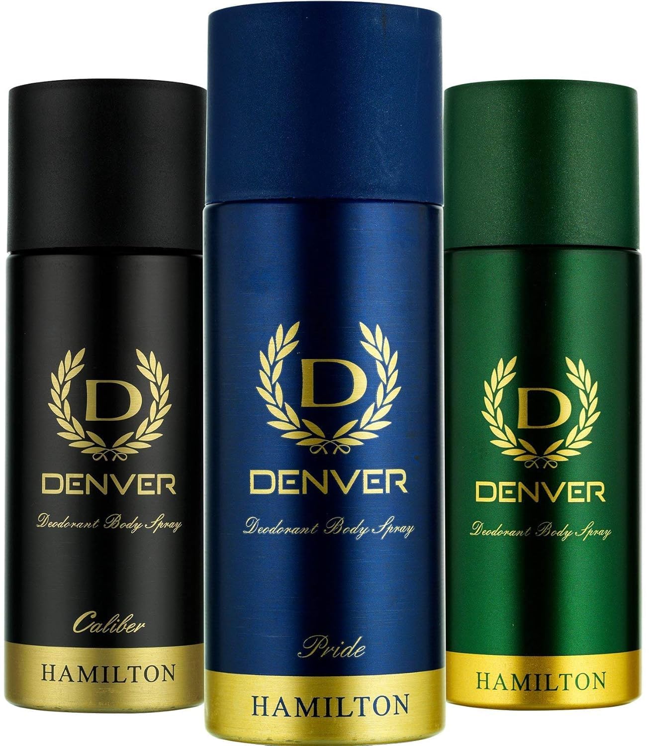 Denver Deo Combo, Hamilton, Calibre And Pride, 165Ml (Pack Of 3)