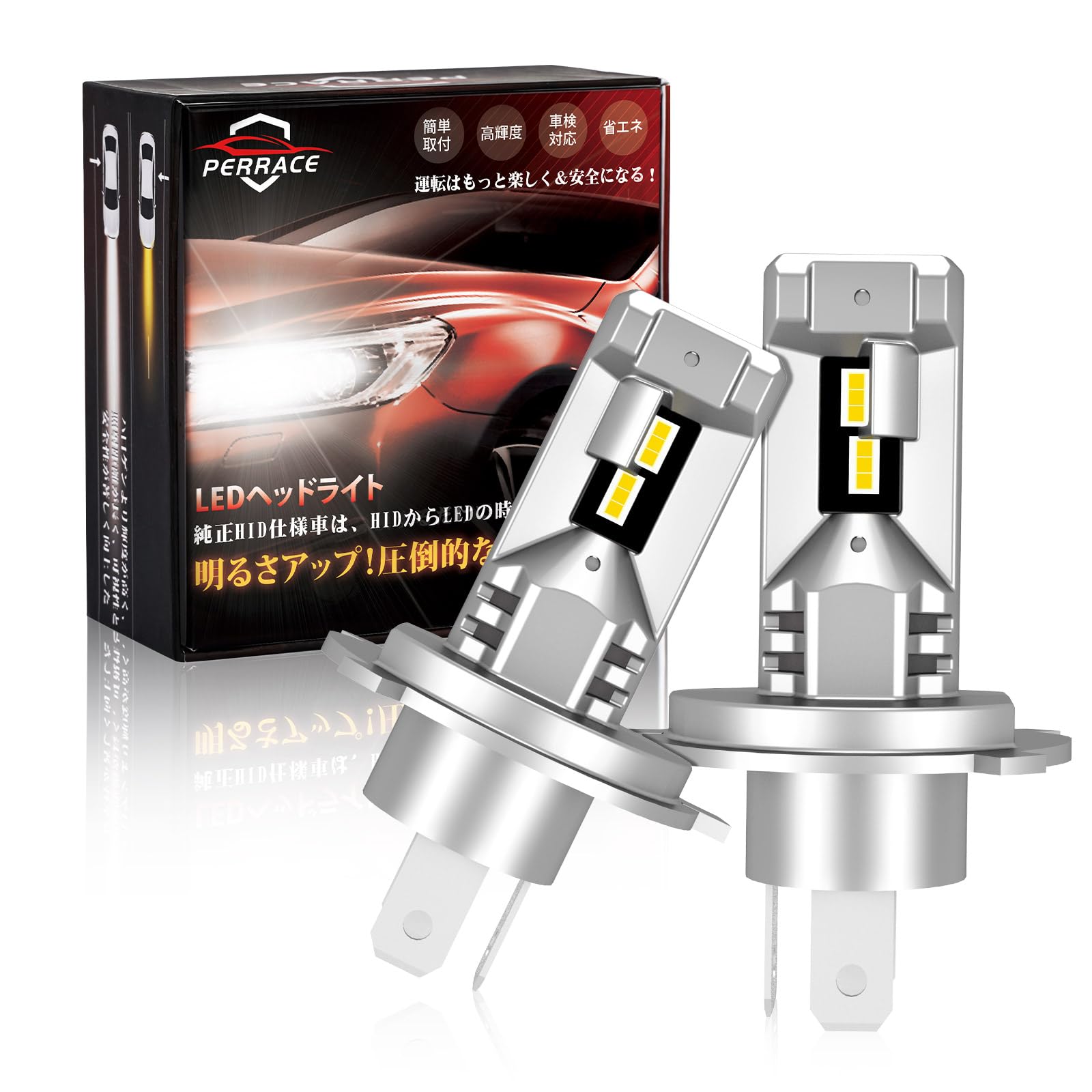 新品LEDヘッドライト H4