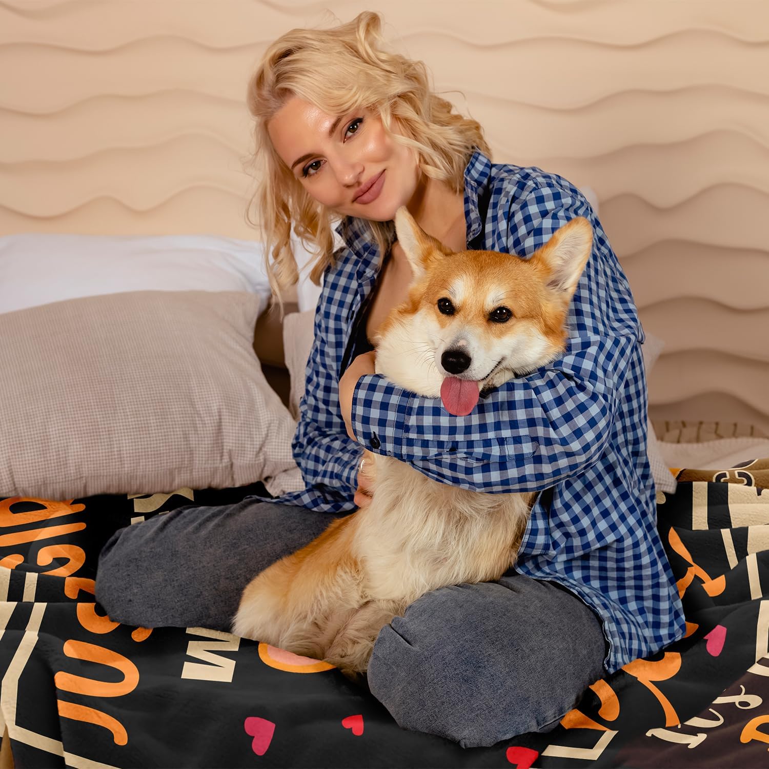 Corgi Gifts for Corgi Lovers, Christmas Birthday Dog Lovers Gifts for Women/Girls/Mom/Friend/Sister, Corgis Decor Soft Blanket 60"X50"