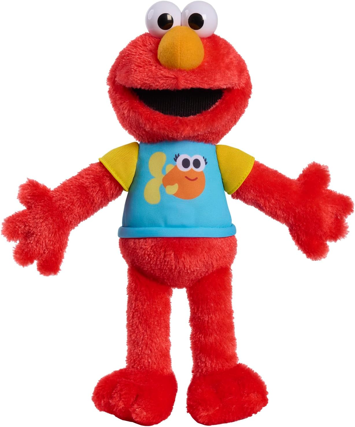 Sesame Street 13-inch Sing-Along Plush Elmo Stuffed Animal, Kids Toys for Ages 18 Month by Just Play