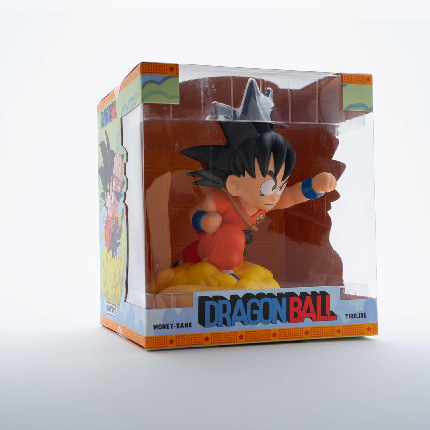 Plastoy SAS PLA80108 Son Goku Piggy Bank on Cloud 22 cm, Multicoloured, One Size