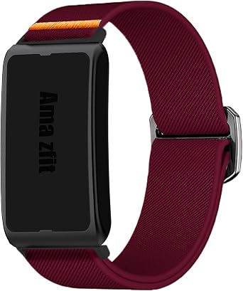 Blueshaweu Compatible for Amazfit Helio Bands, Quick Release Stretchy Solo Loop Adjustable Nylon Replacement Straps Compatible for Amazfit Helio Fitness Tracker Wristband