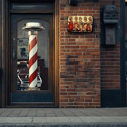 Miniatura 6 de SUPERDANT Letreros de metal para peluquería, letrero retro para salón de belleza, póster de pared, letrero de estaño, arte de pared, placa