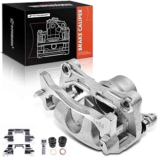 A-Premium Disc Brake Caliper Assembly with Bracket Compatible with Nissan Models - Altima 2013-2021, Leaf 2014-2017 - Front Right Passenger Side