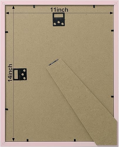 Miniatura 5 de Vittanly Portarretratos de madera de 11 x 14 pulgadas, con plexiglás inastillable, para exhibir fotos de 8 x 10 pulgadas con paspartú o de 11 x 14