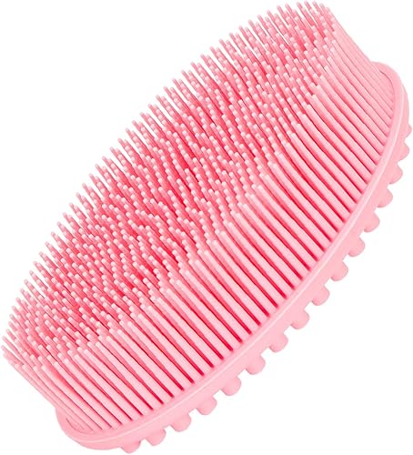Cepillo de esponja de baño de silicona, 100% silicona, limpiador suave para la espalda, el mejor cepillo exfoliante para el cuerpo, regalo para