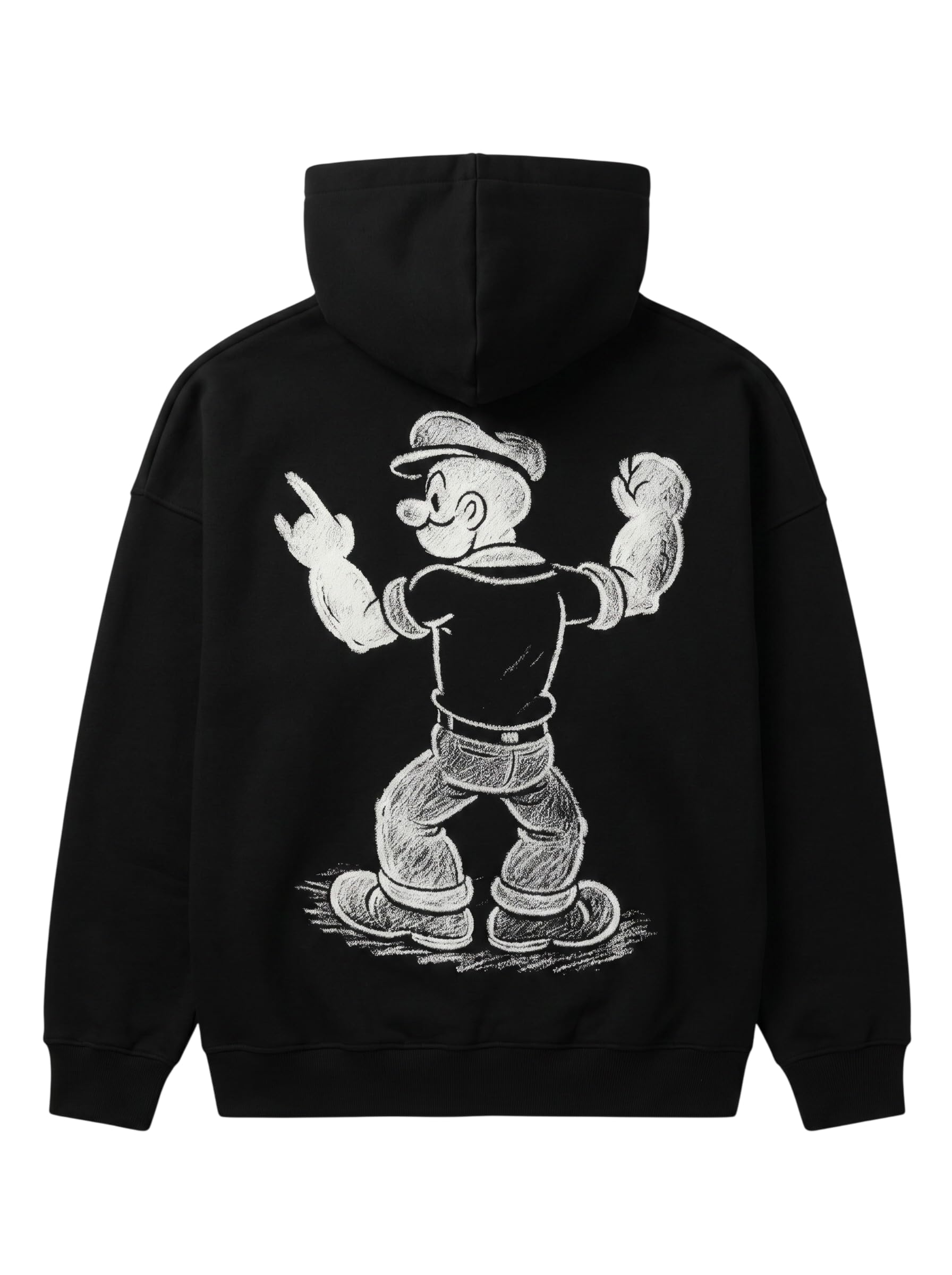 Oversize Nautical Hero Hoodie – Black