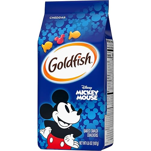 Miniatura 8 de PEPPERIDGE FARM Disney Mickey Mouse Cheddar Crackers, galletas de aperitivos, bolsa de 6.6 onzas