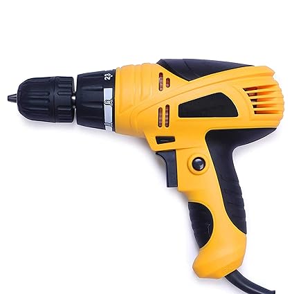 DRONA. Screw gun cum 10 mm drill machine xd_251 with reverse forward and torque manual setting for home, office use (Multi COLOR)