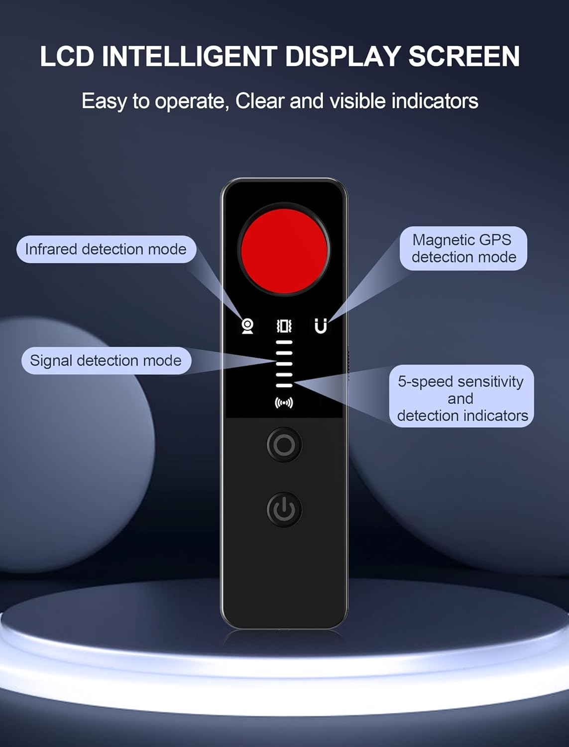 Hidden Camera Detectors, Spy Camera Detector, GPS Tracker Detector, Bug Sweeper Device and Listening Device Detector for Travel, in Car, Office, Hotel - Image 6